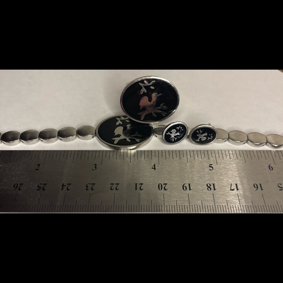 Swatch Bijoux 3 pieces set - rare tree home collection ring bracelet earrings - Picture 4 of 6